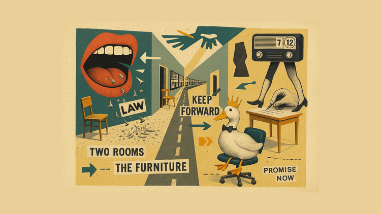 Two Rooms, One Voice Keeps Moving the Furniture